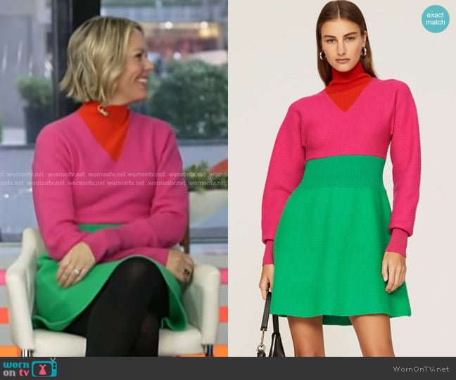 Amur Akila Sweater Dress worn by Dylan Dreyer on Today