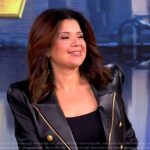 Ana’s black leather jacket on The View