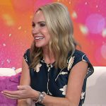Andrea Canning’s floral print dress on Today