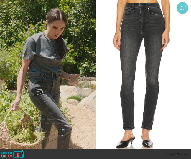 Anine Bing Beck Jean worn by Meghan Markle on With Love Meghan