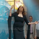 Ann’s navy cape long sleeve dress on 9-1-1