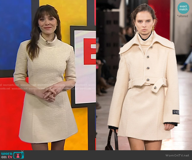 Patou Autumn Winter 2025 Collection worn by Elizabeth Olsen on Today