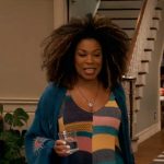 Aunt Vi’s patchwork dress and eye kimono on The Equalizer