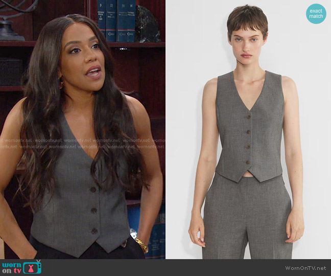 Babaton Deniro Vest worn by Jada Hunter (Elia Cantu) on Days of our Lives