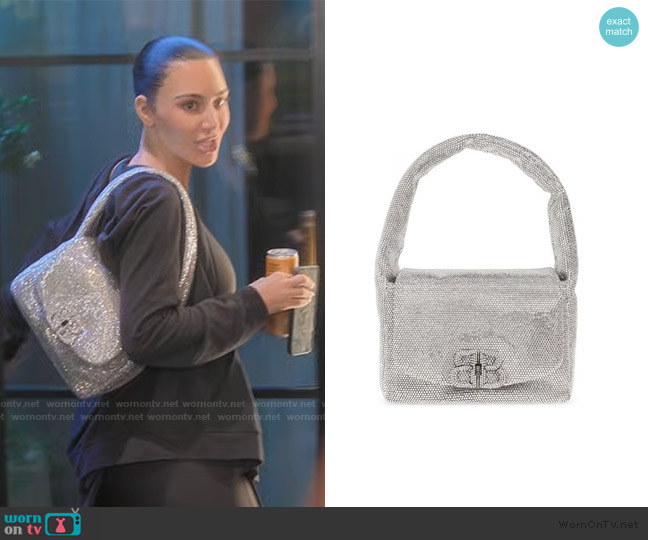 Balenciaga Small Monaco Sling Shoulder Bag worn by Kim Kardashian (Kim Kardashian) on The Kardashians