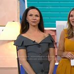 Barbara’s grey off-shoulder dress on Today