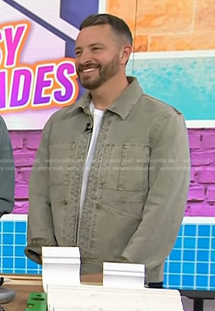 Barry Bordelon’s grey denim zip jacket on Today