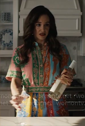 Birdie’s mixed print romper on Grosse Pointe Garden Society