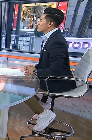 Brian Cheung’s white sneakers on Today