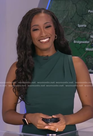 Brittany’s green sleeveless dress on Good Morning America