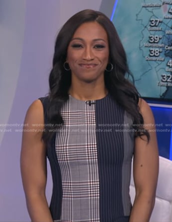 Brittany’s plaid and stripe dress on Good Morning America