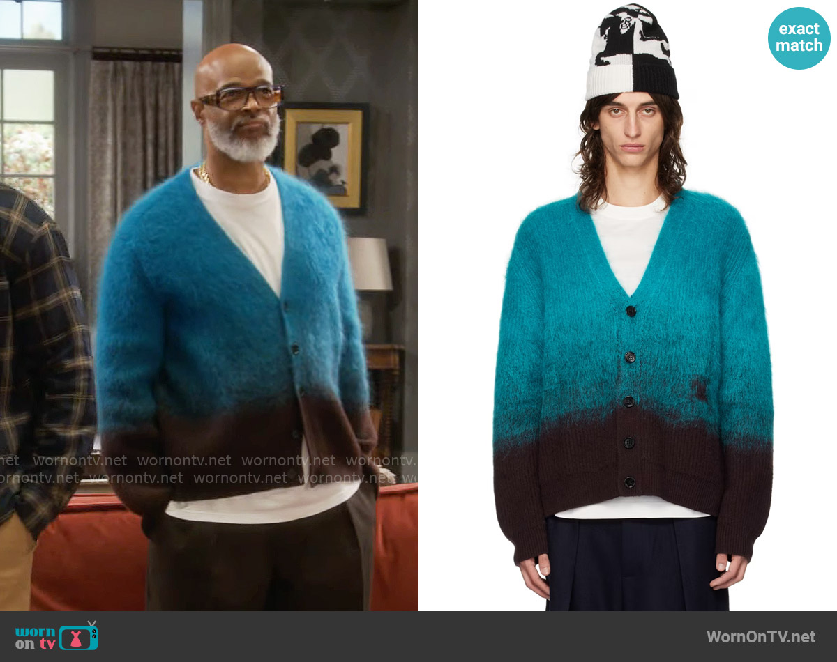 Burberry Gradient Cardigan worn by Poppa (Damon Wayans) on Poppas House