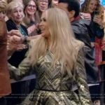 Carrie Underwood’s metallic chevron blazer dress on Live with Kelly and Mark