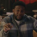 Cassius’s blue check jacket on All American