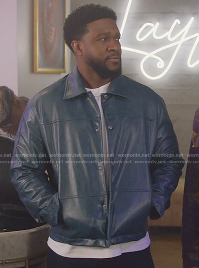 Cassius’s blue leather jacket on All American