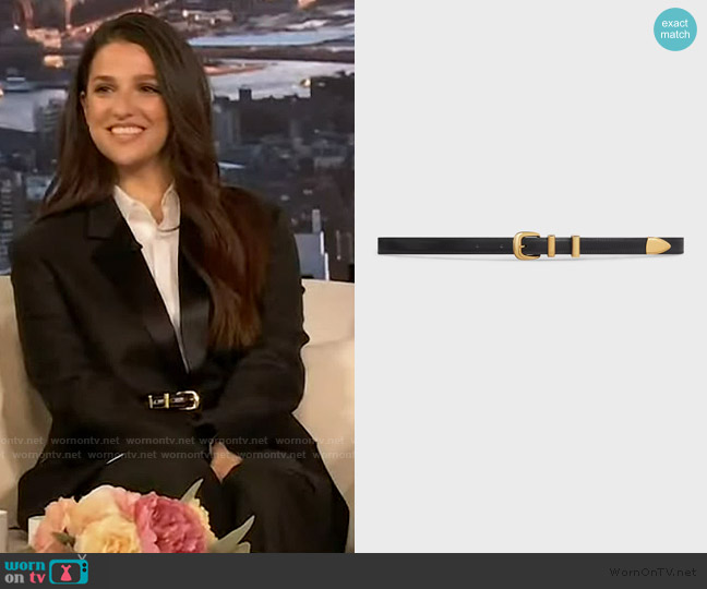 Celine Small Western Belt worn by Marisa Abela on The Drew Barrymore Show