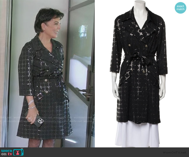 Chanel Vintage Trench Coat worn by Kris Jenner (Kris Jenner) on The Kardashians