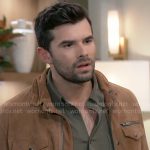 Chase’s brown suede jacket on General Hospital