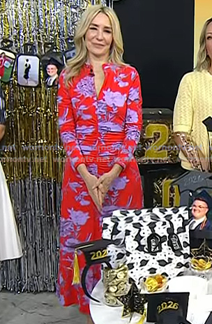 Chassie’s red floral dress on Today