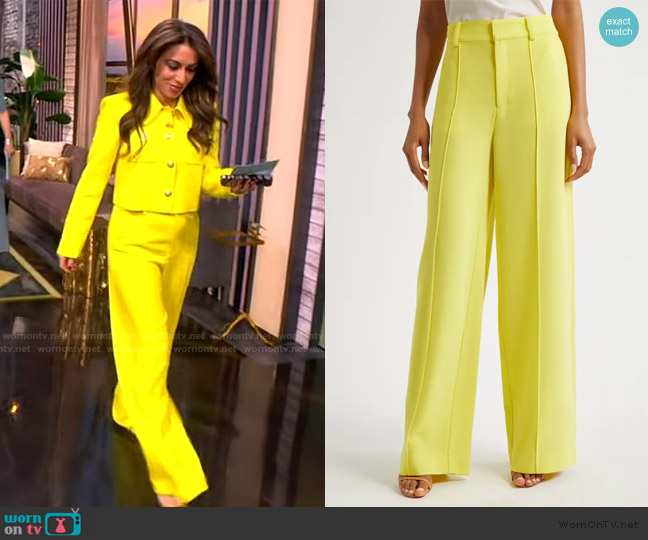 Cinq a Sept Amanda Wide Leg Pants worn by Alyssa Farah Griffin on The View