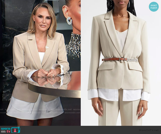 Cinq a Sept Vittoria Layered Jacket worn by Keltie Knight on E! News