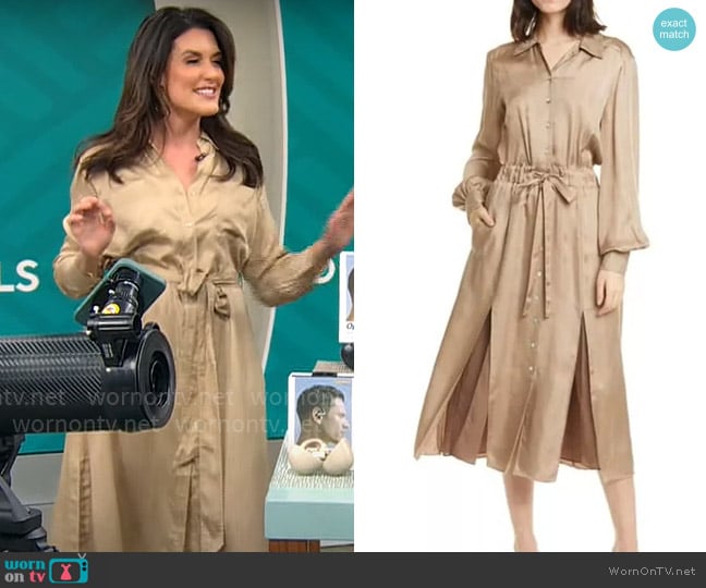 Cinq a Sept Joyce Dress worn by Adriane Kiss on CBS Mornings