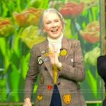 Clea Shearer’s patch blazer on Tamron Hall Show