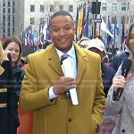 Craig’s yellow coat on Today