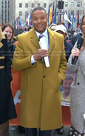 Craig’s yellow coat on Today