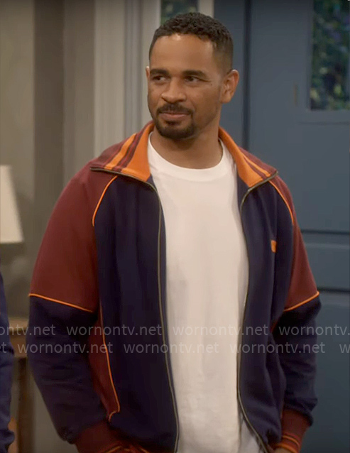 Junior’s colorblock track jacket on Poppas House