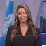 Dani’s brown belted blazer on Good Morning America
