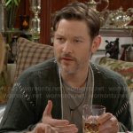 Daniel’s green cardigan on The Young and the Restless