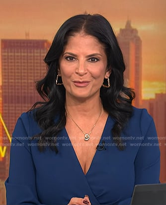 Darlene’s blue wrap dress on Today