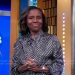 Deborah’s polka dot shirtdress on Good Morning America