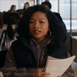 Dee’s sequin hoodie on The Equalizer