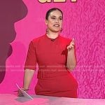 Donna’s red belted dress on Today