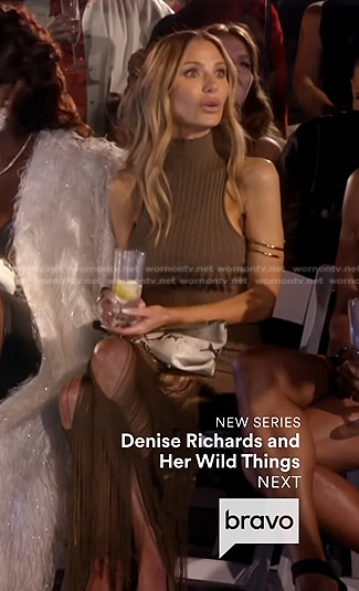 Dorit’s brown fringed dress on The Real Housewives of Beverly Hills