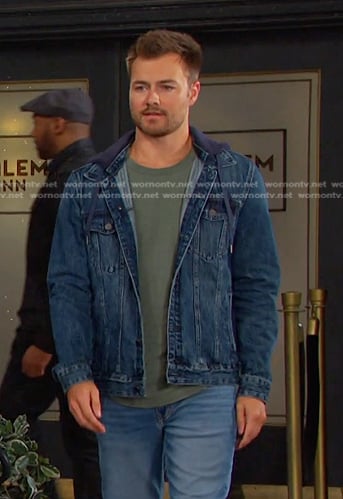 Doug’s hooded denim jacket on Days of our Lives