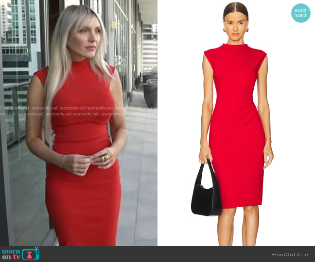 Diane von Furstenberg Darrius Dress in Akane worn by Maria Suska on Good Morning America