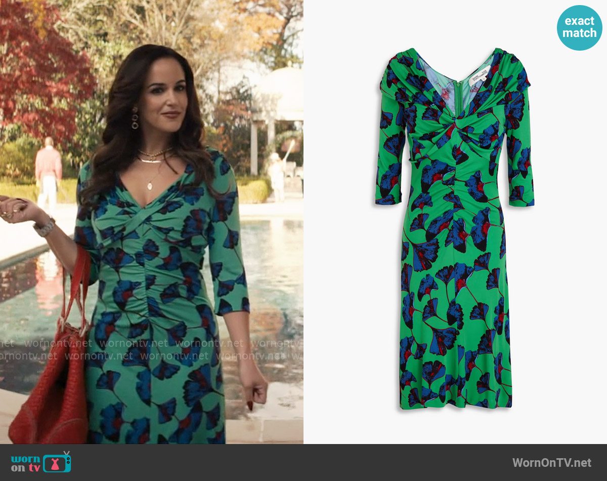 Diane von Furstenberg Jim Dress worn by Birdie (Melissa Fumero) on Grosse Pointe Garden Society