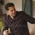 Eddie’s chocolate brown shirt on 9-1-1