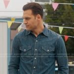 Eddie’s western denim shirt on 9-1-1