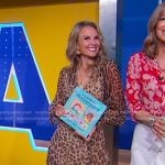 Elisabeth Hasselbeck’s leopard maxi dress on Good Morning America