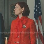 Elsbeth’s red tweed blazer on Elsbeth