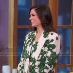 Erica Wark’s green and white top and blazer on Good Morning America