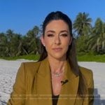 Erielle’s khaki yellow blazer on Good Morning America