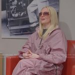 Erika’s pink nylon jacket and pants on The Real Housewives of Beverly Hills