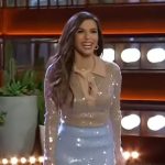 Eva Longoria’s sequin top and skirt on The Kelly Clarkson Show