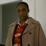 Faith’s oversized camel coat on Will Trent