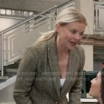 Felicia’s tweed blazer on General Hospital